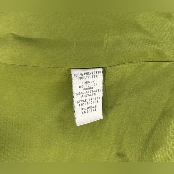 Women’s Badgley Mischka Vintage Green Long Maxi Polyester Designer Dress Size 8 - Picture 5 of 5